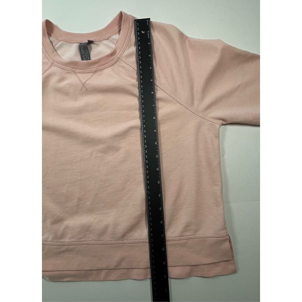 Sweaty Betty Chelsea Cropped Long Sleeve French Terry Peach Pink Size Large EUC - Picture 5 of 9